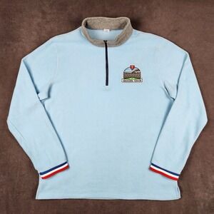 Texas Rangers 1/4 Zip Fleece Pullover Mens XL Blue 2020 Inaugural Season MLB